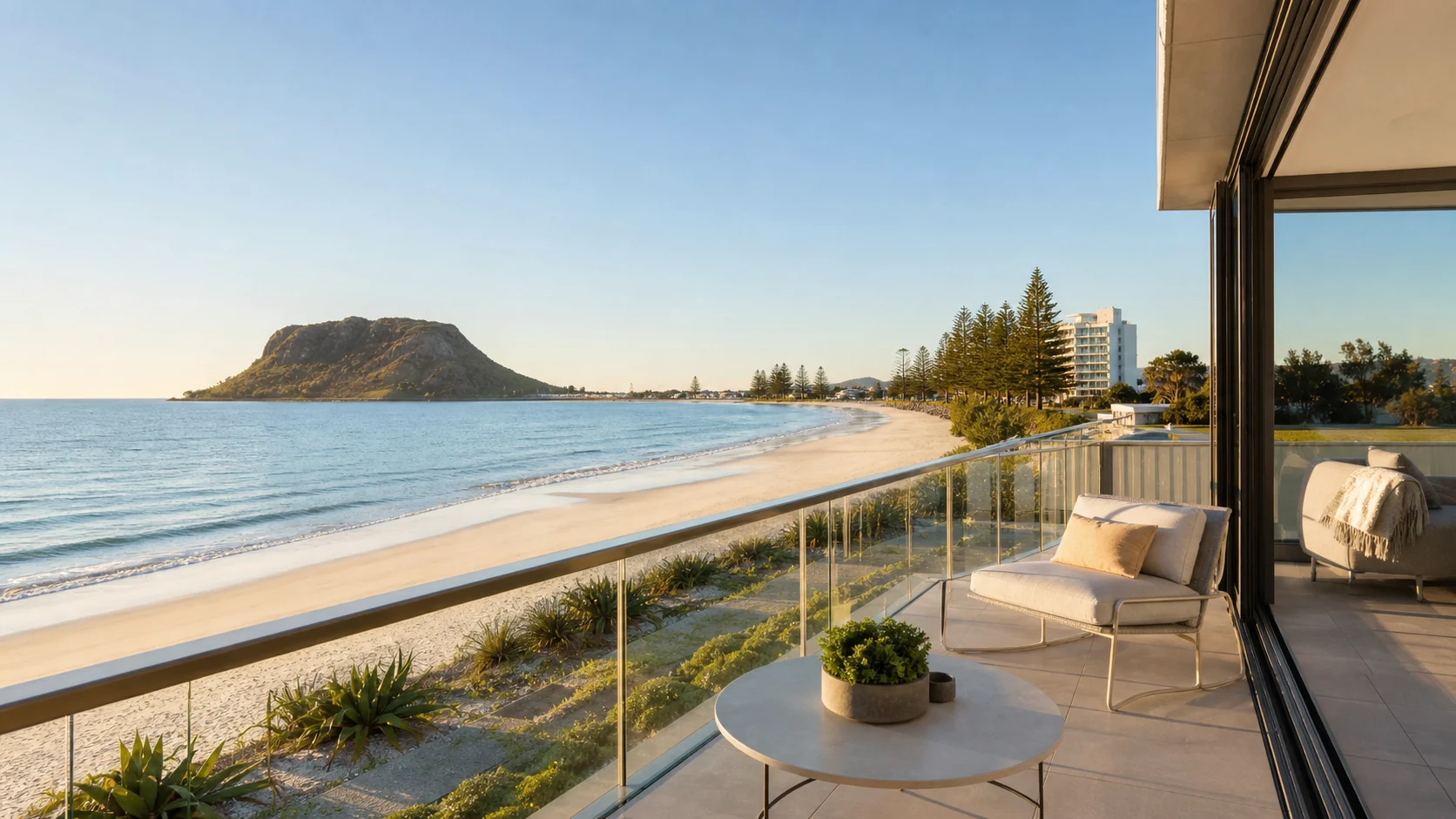 Representative property concept for the Mount Maunganui direct-booking strategy